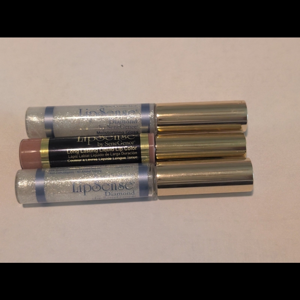LipSense - Bundle × 3, 1 First Love & 2 Diamond Kiss Gloss